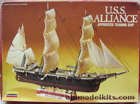 Lindberg 1/200 Frigate USS Alliance Training Sailing Ship - (ex Pyro / Life-Like), 857 plastic model kit